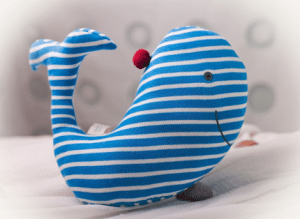 Baleine en peluche Doudou viens tu