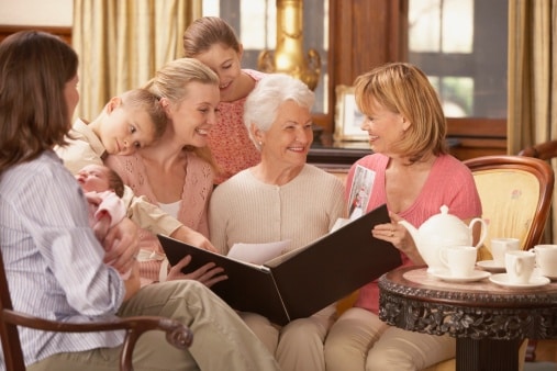 famille regarde album photo pas cher 