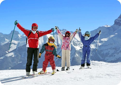 vacances au ski en famille