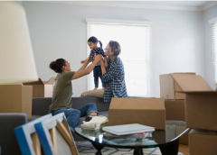 famille cartons nouvelle maison