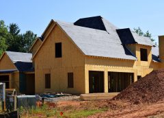 Chantier de construction d'une maison neuve