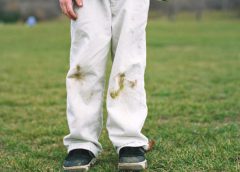 Tache d'herbe