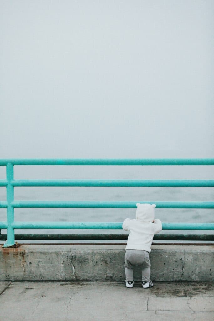 Traversée en mer enfant